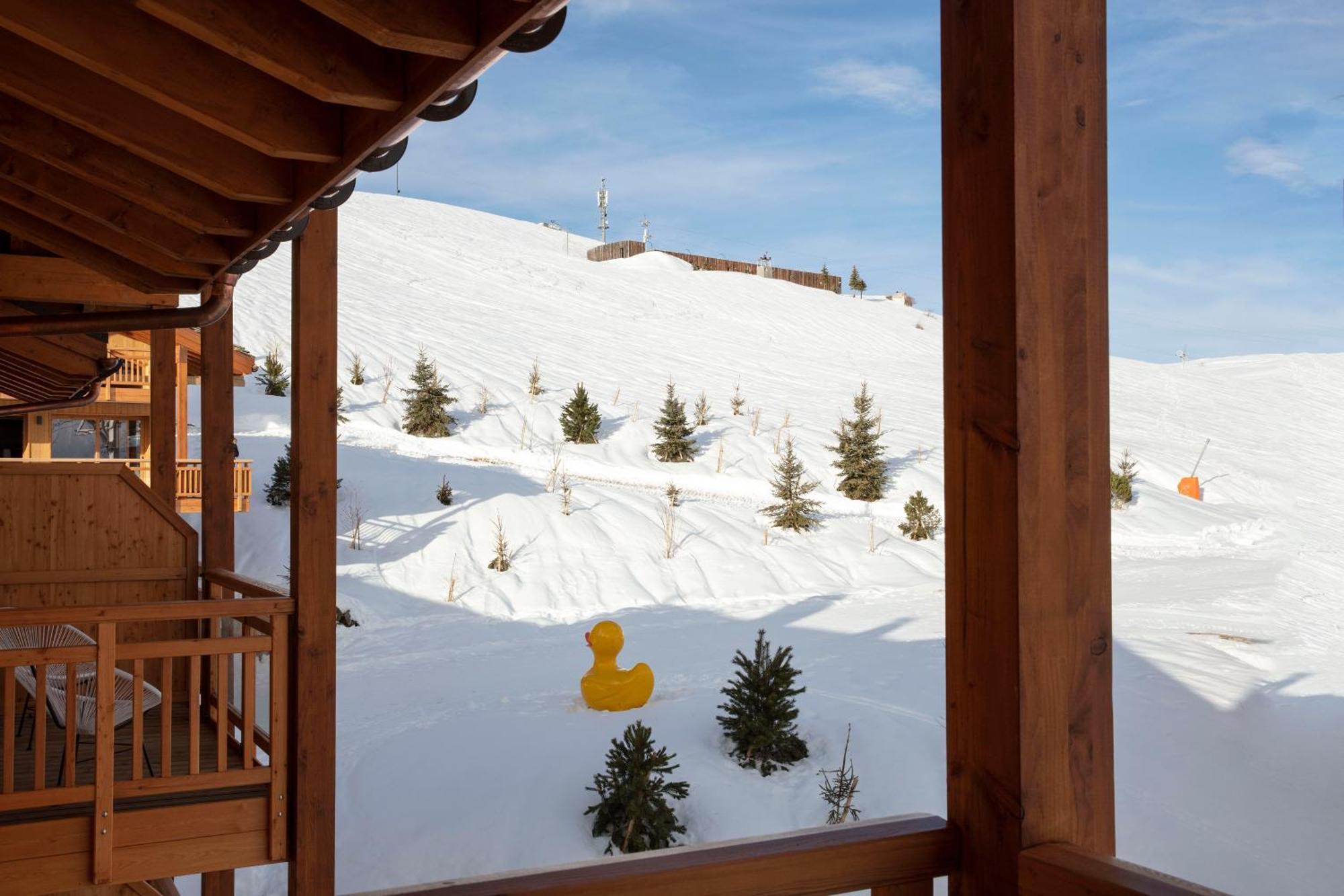Grandes Rousses Hotel & Spa Alpe d'Huez ภายนอก รูปภาพ The ski resort of Les Saisies